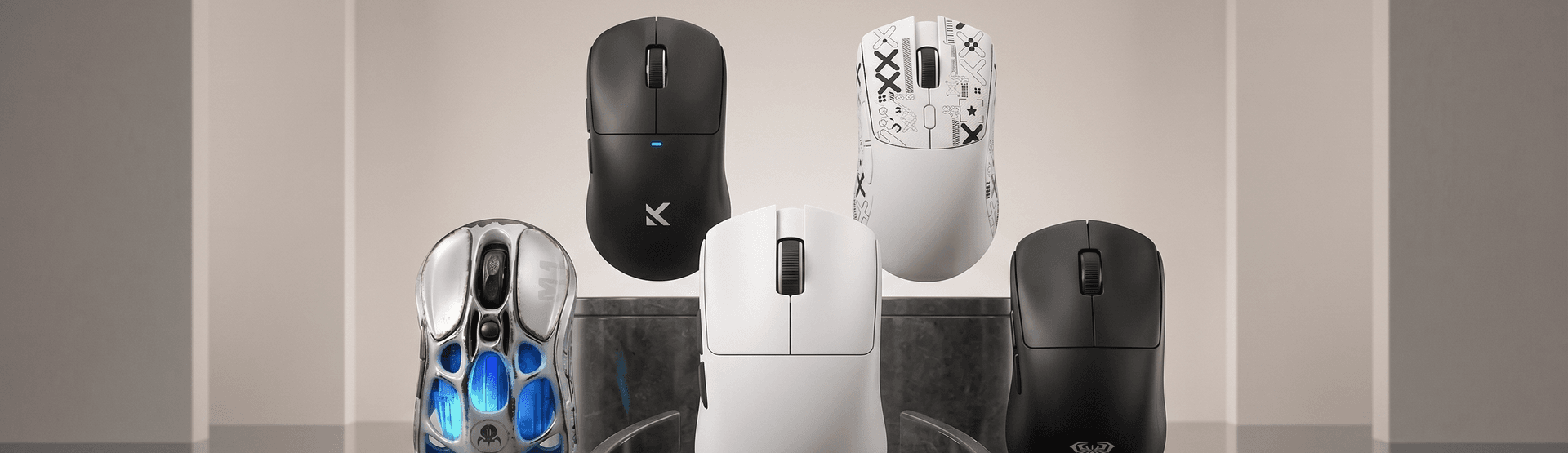 Lineup de mouses gaming